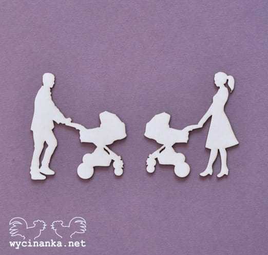 ALBUM RODZINNY - mama i tata z wózkiem