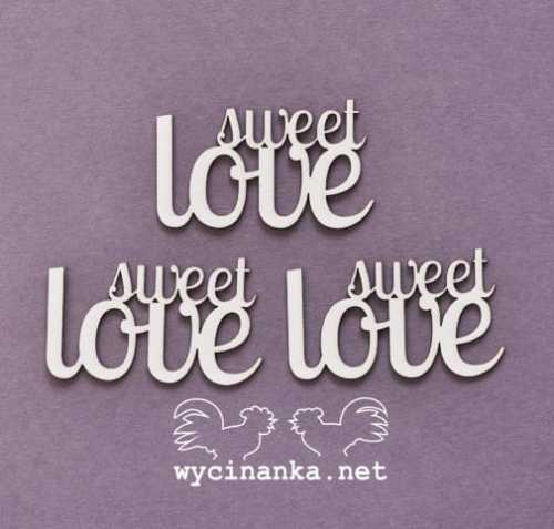ALBUM RODZINNY - napisy "sweet love", 3 szt.