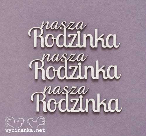 ALBUM RODZINNY - napisy "nasza Rodzinka", 3 szt.