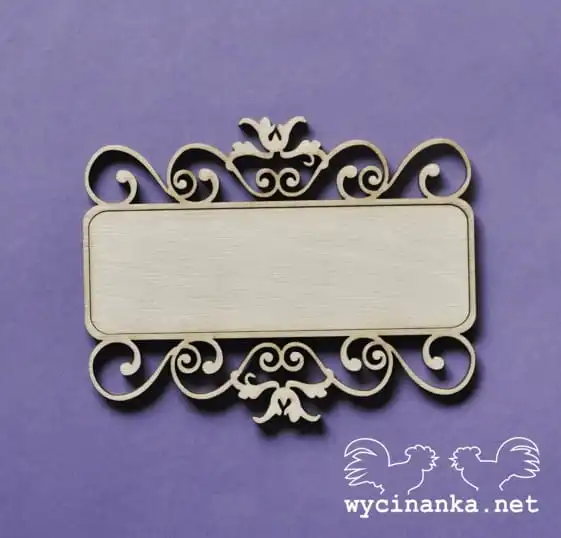 SWEET DREAMS - ramka z szyldem, wzór 2, sklejka 3mm
