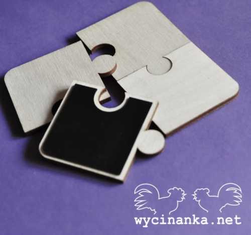 szyldy z magnesem - puzzle, sklejka 3 mm