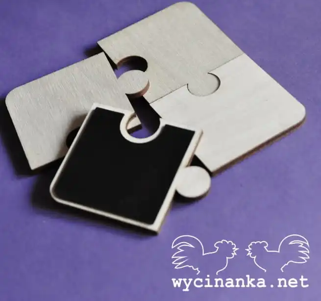 szyldy z magnesem - puzzle, sklejka 3 mm