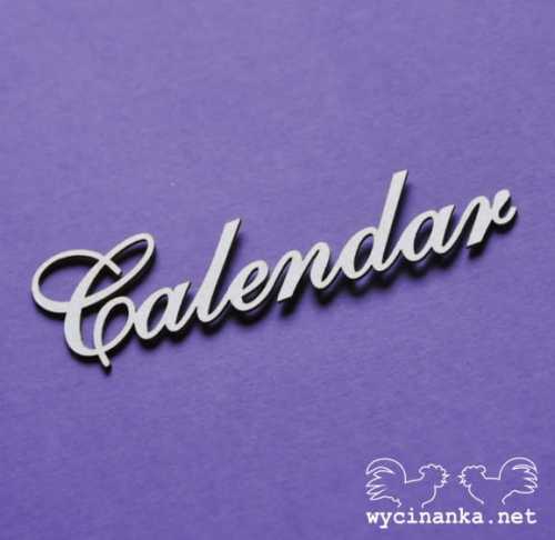 CZTERY PORY ROKU - napis Calendar