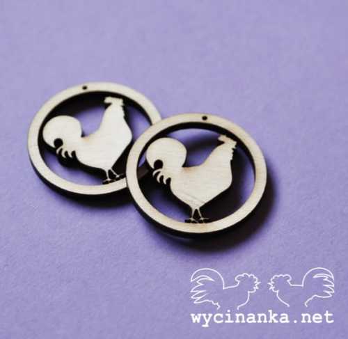 NA WSI - zawieszki z kogucikami, sklejka 3 mm