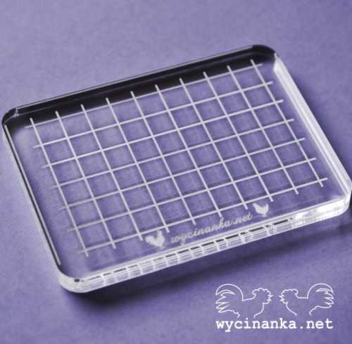 NA WSI - bloczek do mocowania stempli 8,2x11,2 cm.