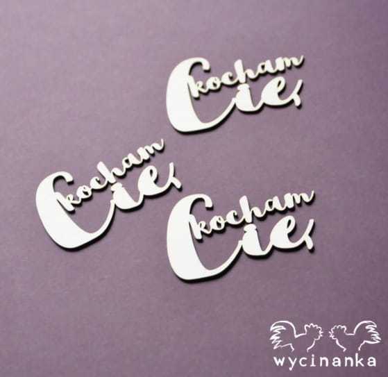 MR&MRS - napisy "Kocham Cię"
