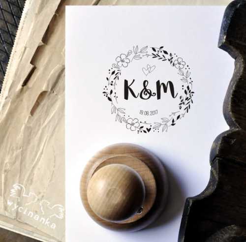 STEMPEL personalizowany, wzór 1, ⌀ 6 cm