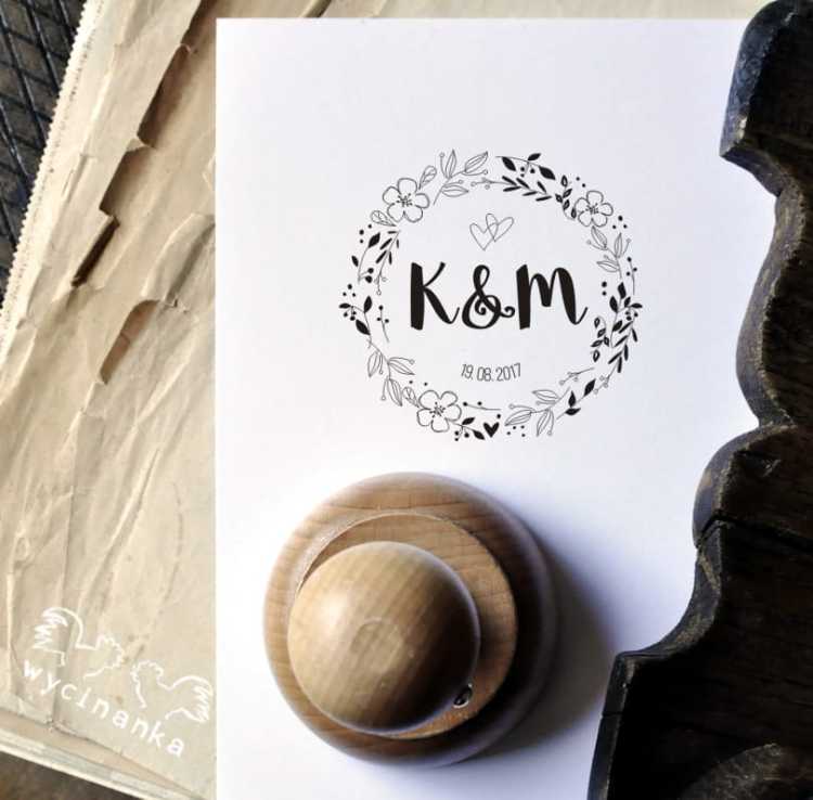 STEMPEL personalizowany, wzór 1, ⌀ 6 cm