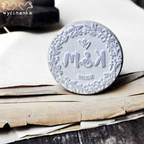 STEMPEL personalizowany, wzór 1, ⌀ 6 cm
