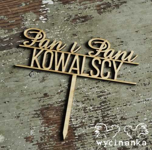 PERSONALIZOWANY topper na tort , wz.6, sklejka 3mm