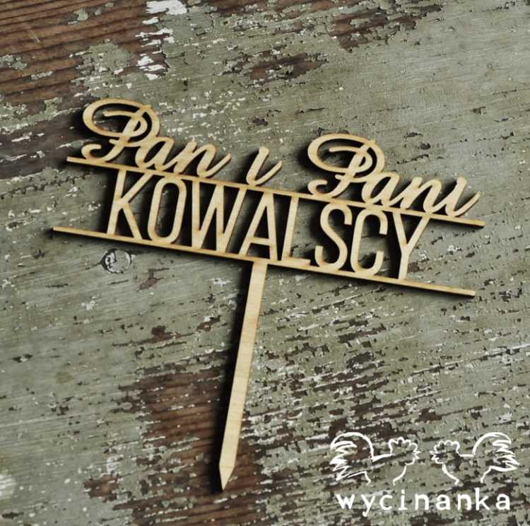 PERSONALIZOWANY topper na tort , wz.6, sklejka 3mm