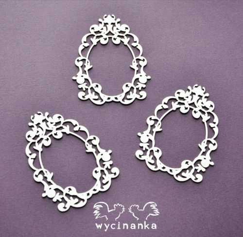 A LITTLE BIT  OF SWIRLS - ramki wz.2, 3 szt.