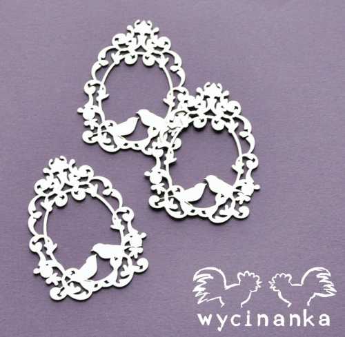 A LITTLE BIT  OF SWIRLS - ramki wz.3, 3 szt.