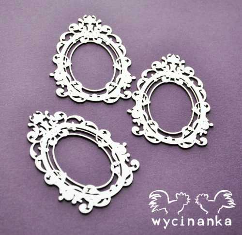 A LITTLE BIT  OF SWIRLS - ramki wz.4, 3 szt.