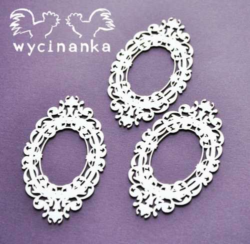 A LITTLE BIT  OF SWIRLS - ramki wz.5, 3 szt.