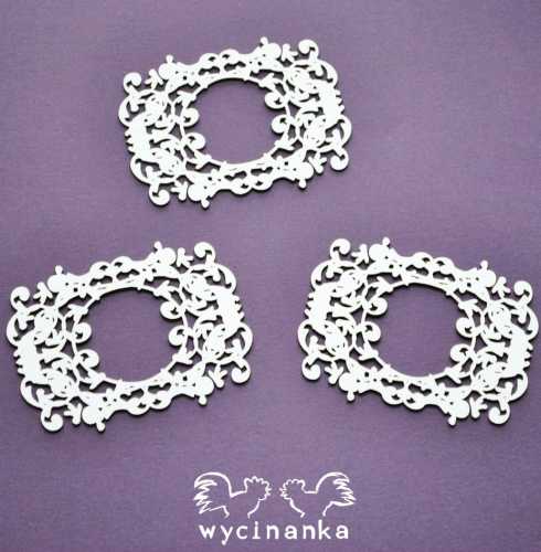 A LITTLE BIT  OF SWIRLS - ramki wz.6, 3 szt.