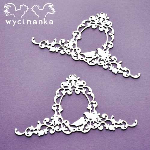 A LITTLE BIT  OF SWIRLS - ramki wz.9, 2 szt.