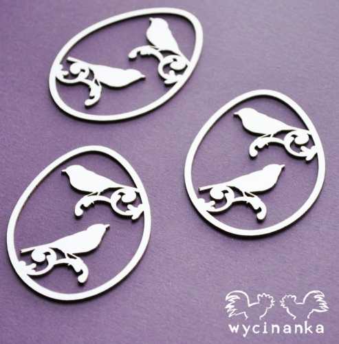 A LITTLE BIT  OF SWIRLS - pisanki wz.1, 3 szt.