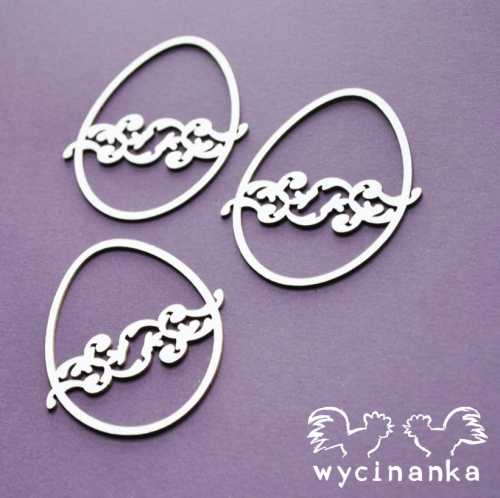 A LITTLE BIT  OF SWIRLS - pisanki wz.2, 3 szt.