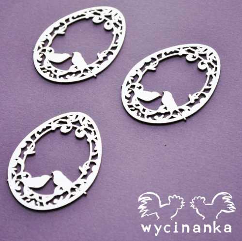 A LITTLE BIT  OF SWIRLS - pisanki wz.3, 3 szt.
