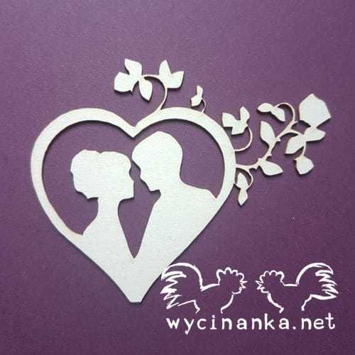 MOMENTS OF LOVE 5915 - serce z zakochanymi