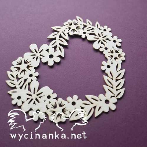 BLOOMING - 6012 Kwiatowe serce - ramka