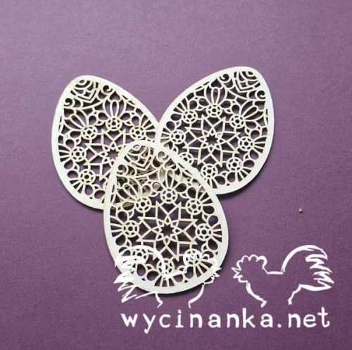 EASTER 2025 - 6016 Zestaw małych pisanek - 3 sztuki