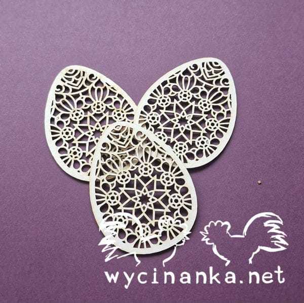 EASTER 2025 - 6016 Zestaw małych pisanek - 3 sztuki