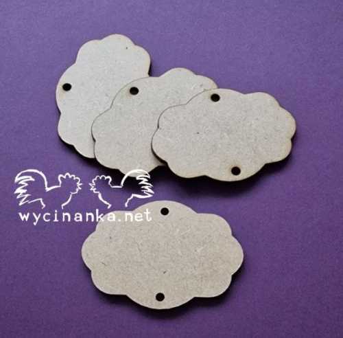 TAG SETS 6067 Zestaw tabliczek z HDF - 4 sztuki wzór 1