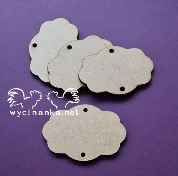 TAG SETS 6067 Zestaw tabliczek z HDF - 4 sztuki wzór 1