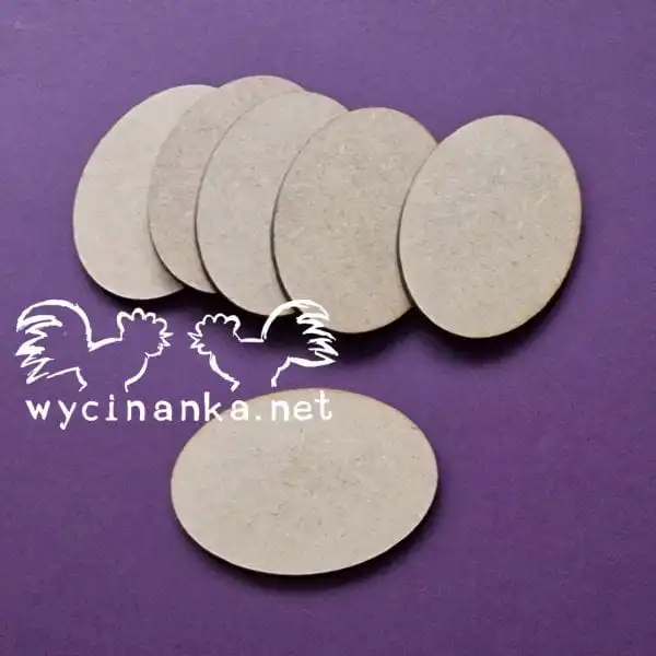 TAG SETS 6068 Zestaw owalnych plakietek HDF - 6 sztuk wzór 2