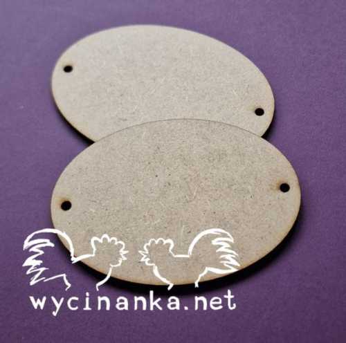 TAG SETS 6071 Zestaw owalnych tabliczek HDF - 2 sztuki wzór 5
