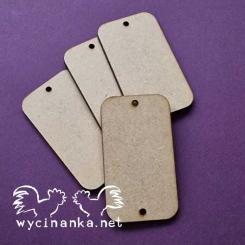 TAG SETS 6072 Zestaw tabliczek HDF - 4 sztuki wzór 6