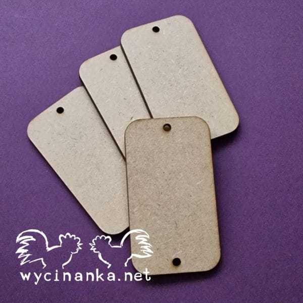TAG SETS 6072 Zestaw tabliczek HDF - 4 sztuki wzór 6