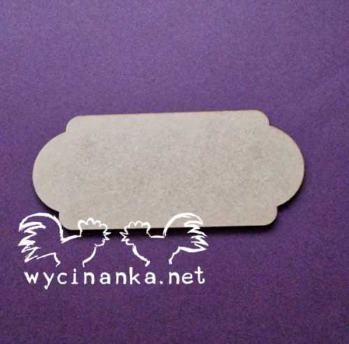 BAZY HDF - 6077 Baza, tabliczka podłużna zaokrąglona
