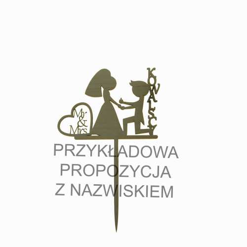 OP082 Topper do tortów " Kowalscy"