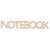 ND211 Napis NOTEBOOK