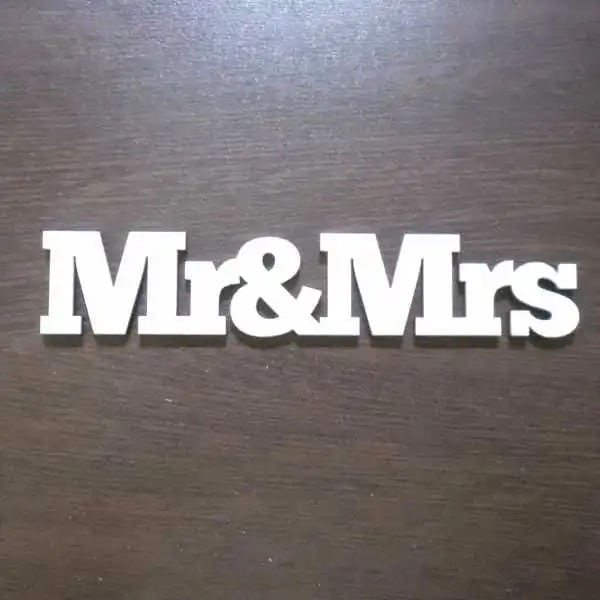 ND169 Napis Mr&Mrs