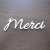 ND158 Napis Merci