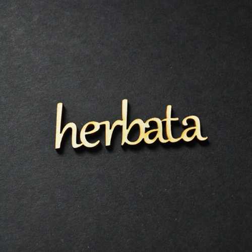 ND062-M Napis drewniany- herbata