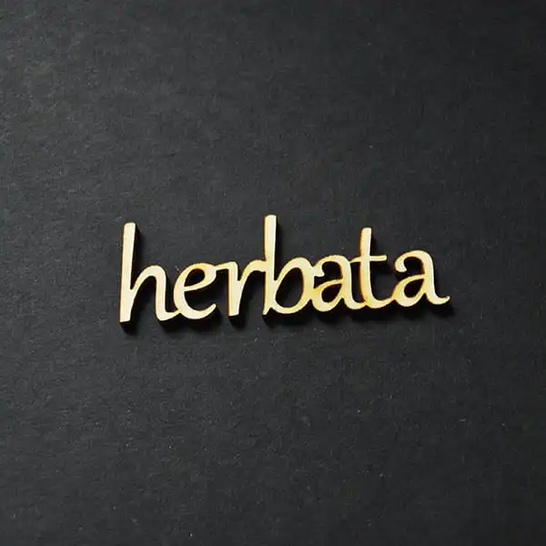 ND062-M Napis drewniany- herbata