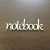 ND243 Napis NOTEBOOK
