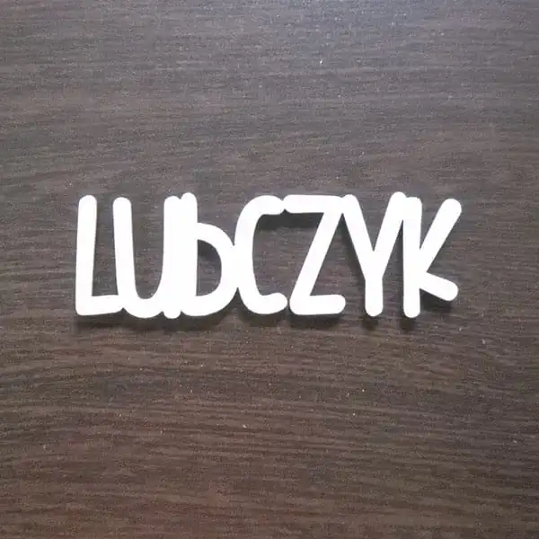 ND086 Napis LUBCZYK