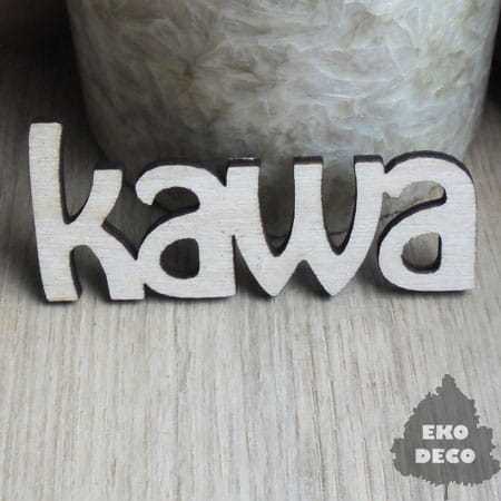ND013-M Napis do decoupage KAWA