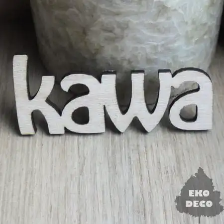 ND013-M Napis do decoupage KAWA
