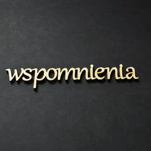 ND059-M Wspomnienia - napis drewniany