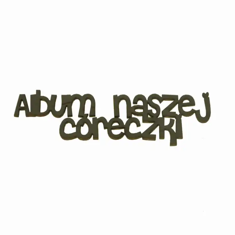 ND277 Napis " Album naszej córeczki "