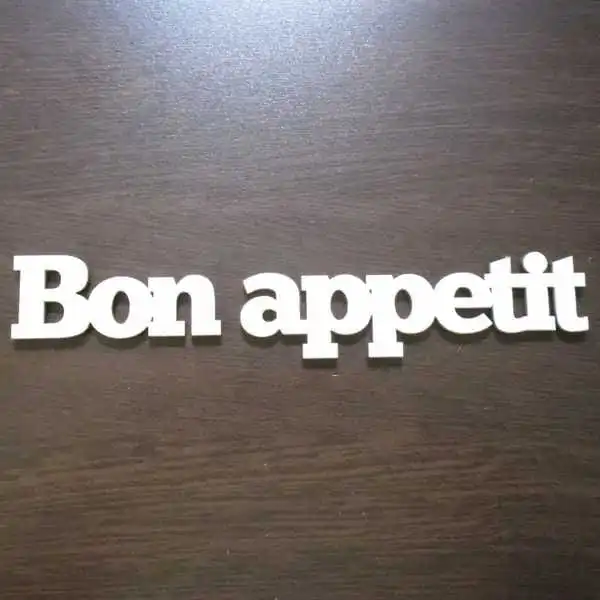 ND176 Napis bon appetit