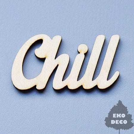 ND033-M CHILL - napis do zdobienia
