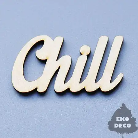 ND033-M CHILL - napis do zdobienia
